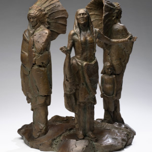 Healing The Divide, 2018 <br>Bronze, Edition of 9, 25” x 21” x 16”