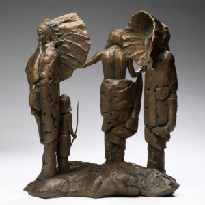 Healing The Divide, 2018 <br>Bronze, Edition of 9, 25” x 21” x 16”