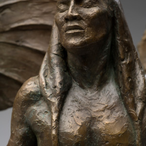 Healing The Divide, 2018 <br>Bronze, Edition of 9, 25” x 21” x 16”