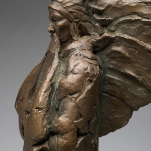 Healing The Divide, 2018 <br>Bronze, Edition of 9, 25” x 21” x 16”