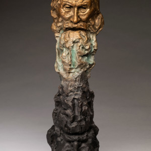 The Duality of Man, 2019<br>Bronze, Edition of 9, 27" x 9" x 10"