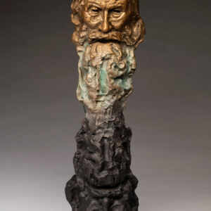 The Duality of Man, 2019<br>Bronze, Edition of 9, 27" x 9" x 10"