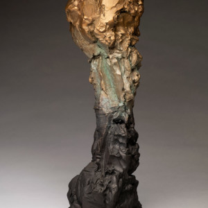 The Duality of Man, 2019<br>Bronze, Edition of 9, 27" x 9" x 10"