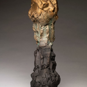 The Duality of Man, 2019<br>Bronze, Edition of 9, 27" x 9" x 10"