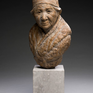 Grandma, 2017<br>Bronze, Edition of 11, 17" x 10" x 9"