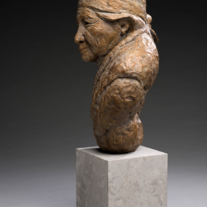 Grandma, 2017<br>Bronze, Edition of 11, 17" x 10" x 9"