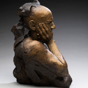 Remembering My Friend, 2020<br>Bronze, Edition of 9, 13" x 9" x 9"