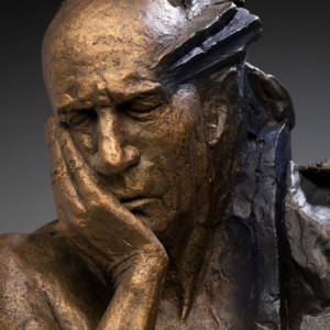 Remembering My Friend, 2020<br>Bronze, Edition of 9, 13" x 9" x 9"