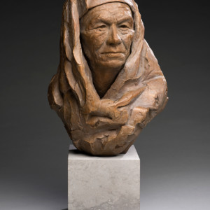 Taos Man, 2017<br>Bronze, Edition of 11, 18" x 12" x 10"