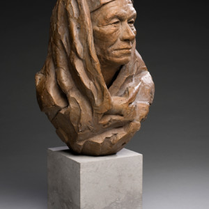 Taos Man, 2017<br>Bronze, Edition of 11, 18" x 12" x 10"