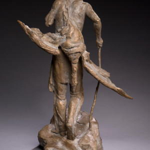 The Goosehunter, 2016<br>Bronze, Edition of 11, 21" x 14" x 13"