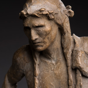 The Goosehunter, 2016<br>Bronze, Edition of 11, 21" x 14" x 13"