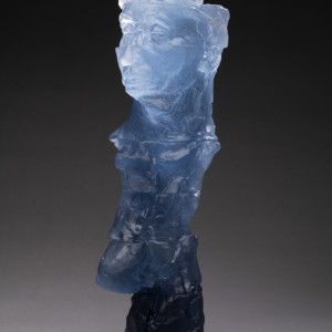 Totem No. 1, 2016<br>Glass, Edition of 9, 24" x 7" x 8"