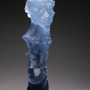Totem No. 1, 2016<br>Glass, Edition of 9, 24" x 7" x 8"