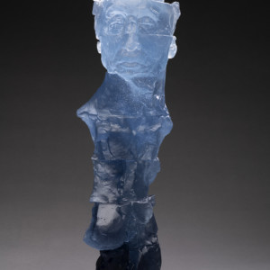 Totem No. 1, 2016<br>Glass, Edition of 9, 24" x 7" x 8"