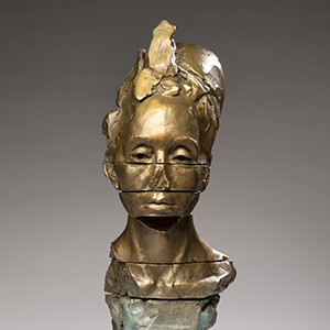 Totem No. 2, 2017<br>Bronze, Edition of 9, 29" x 8" x 9"