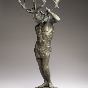 Twin Crowns, 2024<br>Bronze, Edition of 9, 33" x 14" x 10"