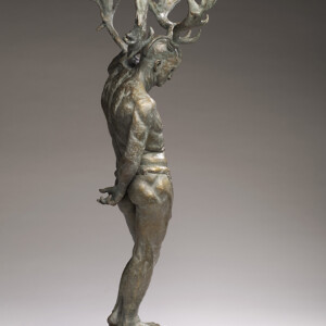 Twin Crowns, 2024<br>Bronze, Edition of 9, 33" x 14" x 10"