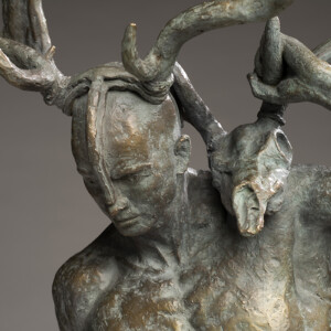 Twin Crowns, 2024<br>Bronze, Edition of 9, 33" x 14" x 10"